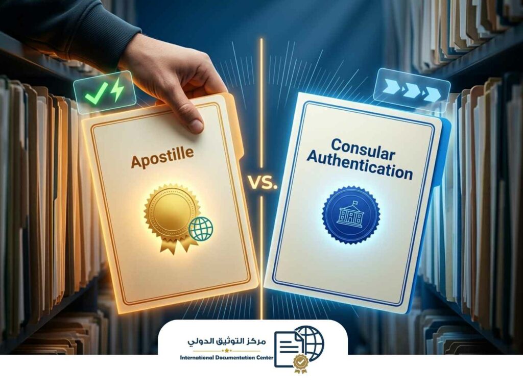 الأبوستيل مقابل التصديق القنصلي: ما الفرق وأيهما يُعتمد في العالم العربي؟