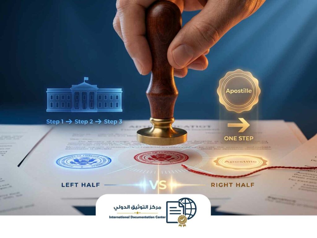 ما الفرق بين تصديق الخارجية وتصديق الأبوستيل في الدول العربية؟