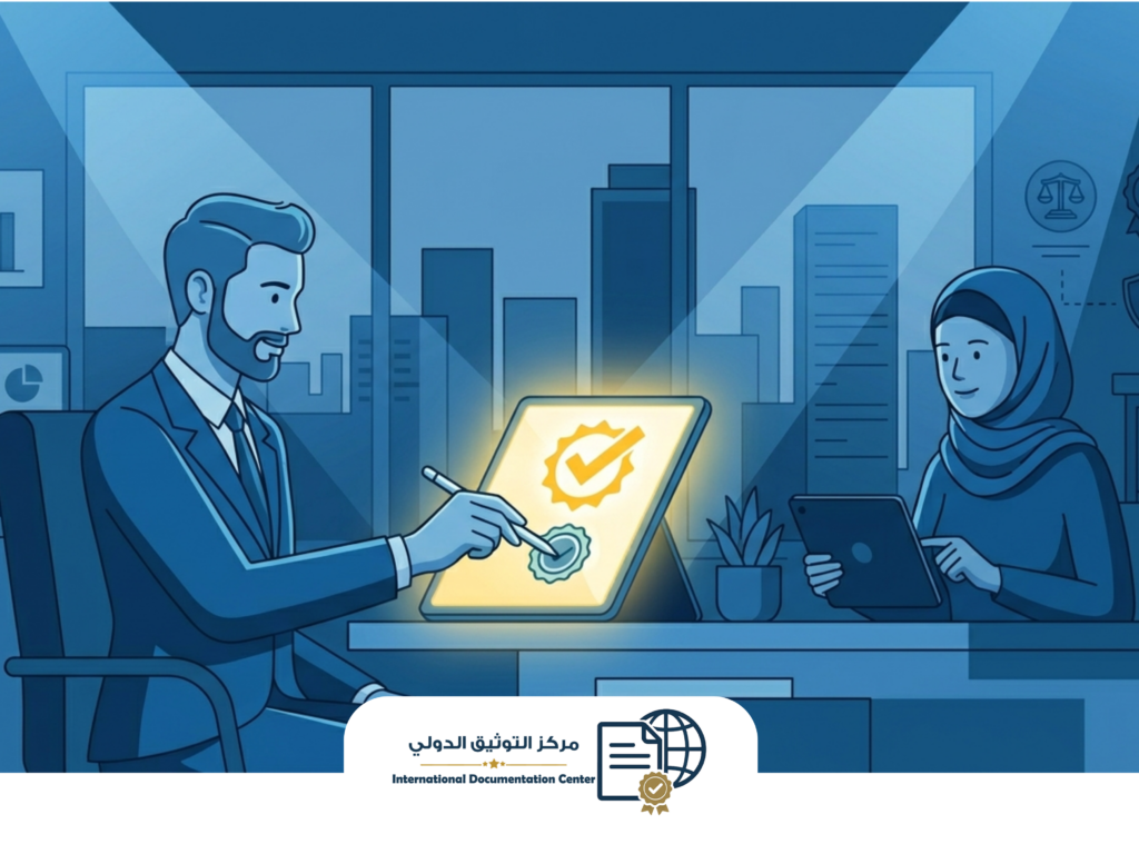 خدمات توثيق قانونية معتمدة وفق أعلى المعايير