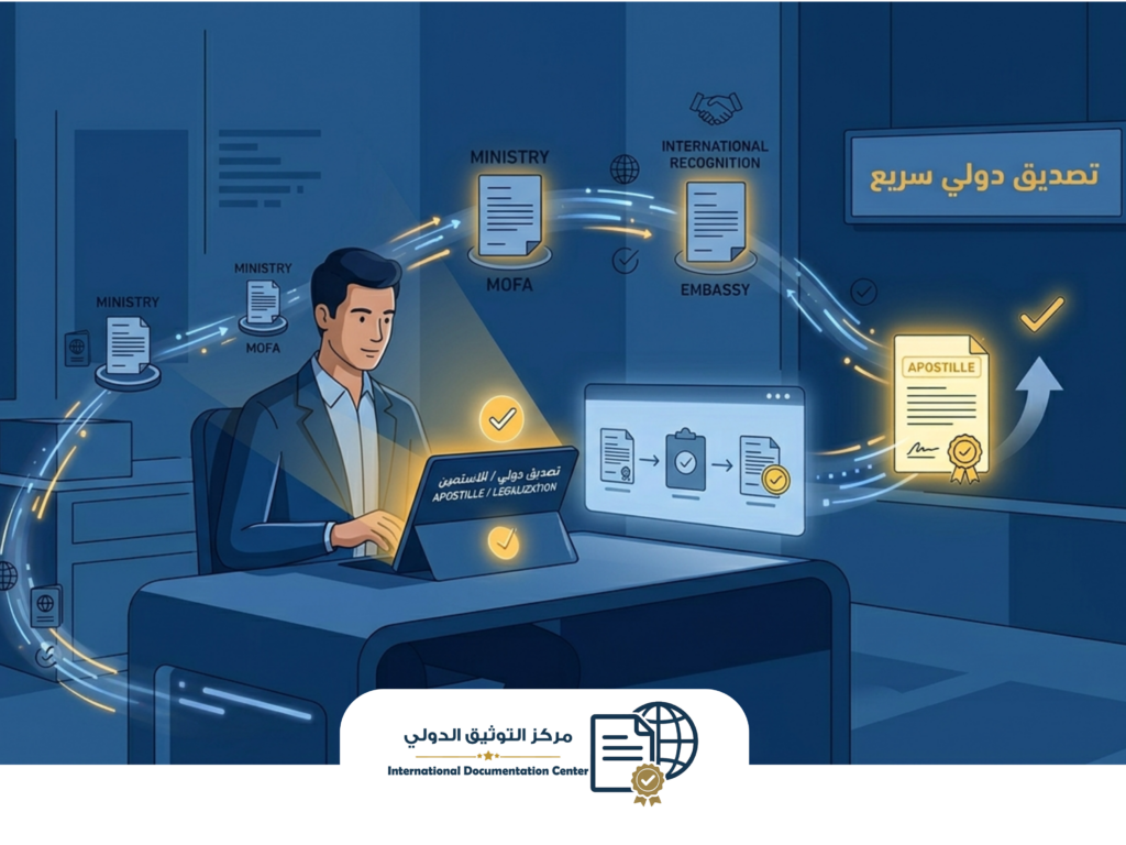ما أسرع طريقة لتصديق مستنداتك دولياً؟